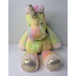 Mary Meyer Rainbow Unicorn Plush Baby Girl Soft Magical Plush Nursury Toy 14"